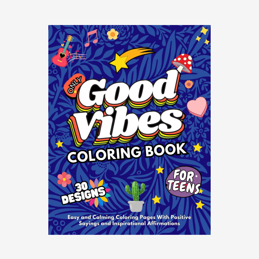 Good Vibes Easy Inspirational Colouring Book