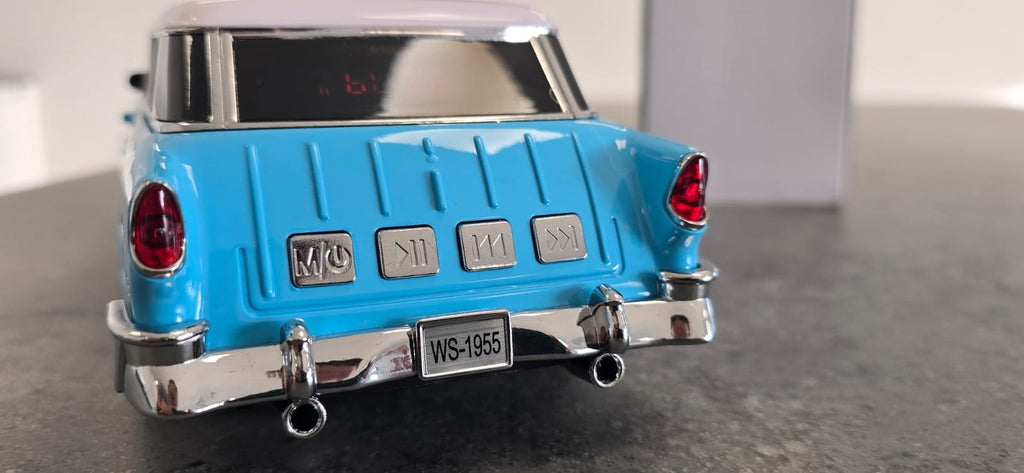 Retro Classic Car Bluetooth Speaker WS-598 Wireless LED FM Radio USB TF Card