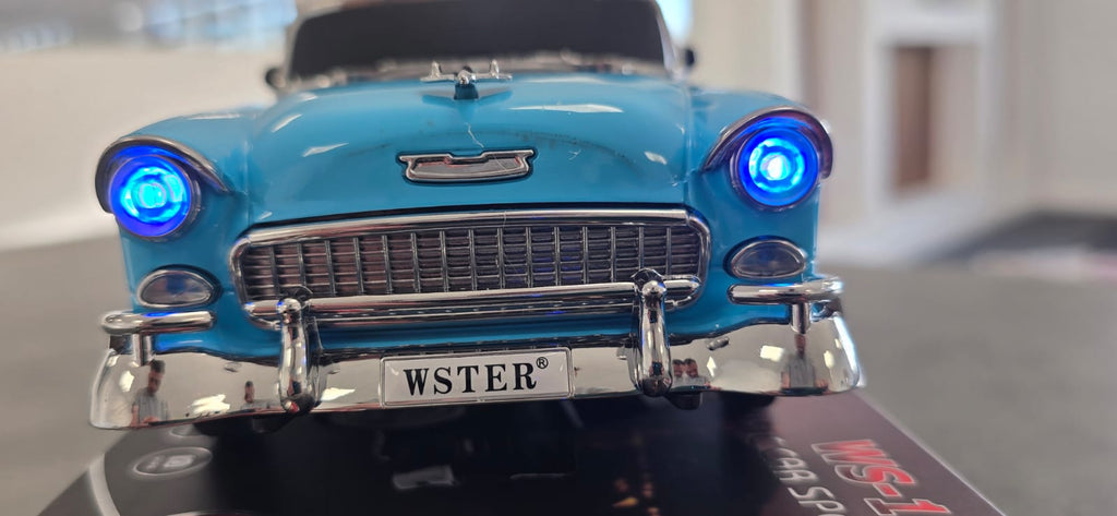 Retro Classic Car Bluetooth Speaker WS-598 Wireless LED FM Radio USB TF Card